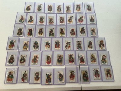 Ganong Bros Big Chief Card Complete Set of 50 sitting bull
