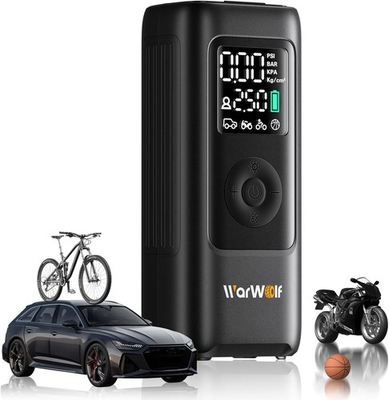 #ad WARWOLF 160PSI Tire Inflator Portable Air Compressor Bike Pump Black $91.43
