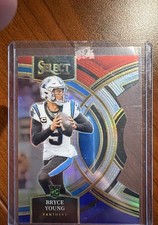 2023 Panini Select - Premier Level Bryce Young #167 Red & Blue Prizm Die-Cut...