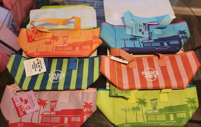 Trader Joe's Striped Mini Insulated Lunch Bags Set of 6 Multicolor Kids