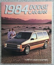 DODGE Caravan LF USA Car Sales Brochure For 1984  81-305-4001 8/83 (368M)