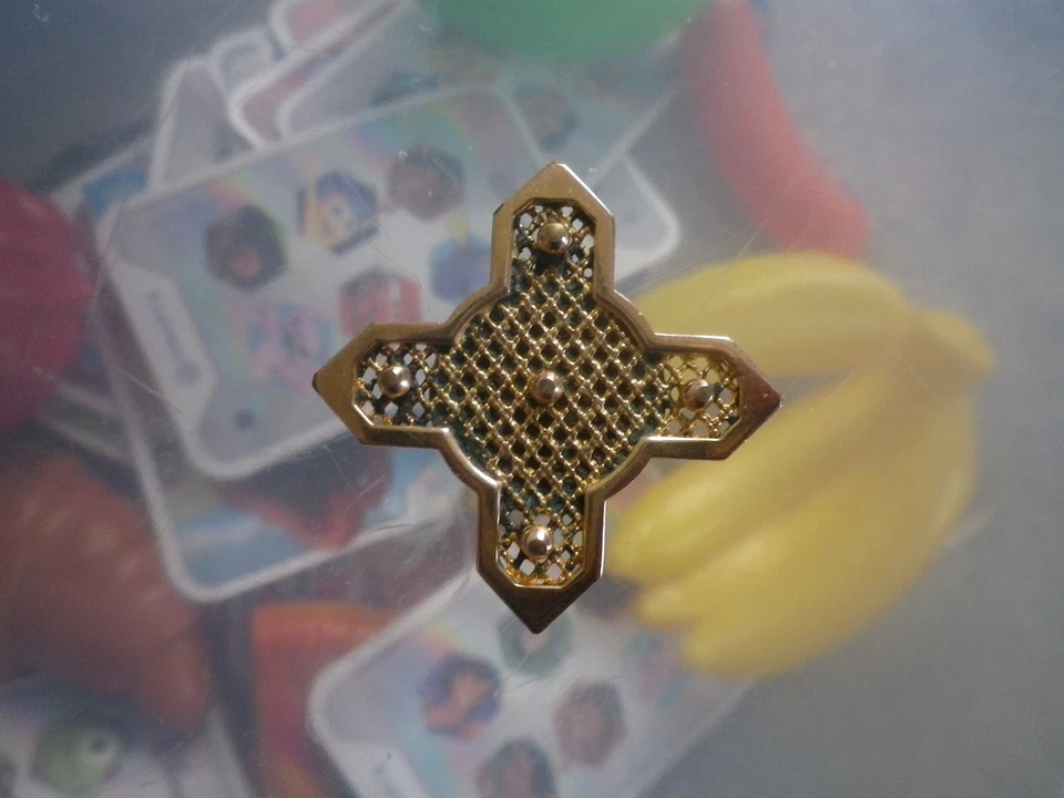 Ancien Pendentif Plaqué Or Vitafor Croix du Nord - Photo 2/3