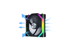 Lian Li UNI Fan SL - Wireless 120 - Single Pack (Reverse Blade) ARGB Fan - Contr