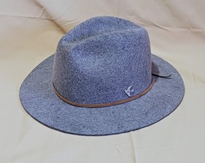 Blue wool vintage hat from Conner Handmade Hats Dakota Hat: Shapeable Western Style – Conner Hats main image 4