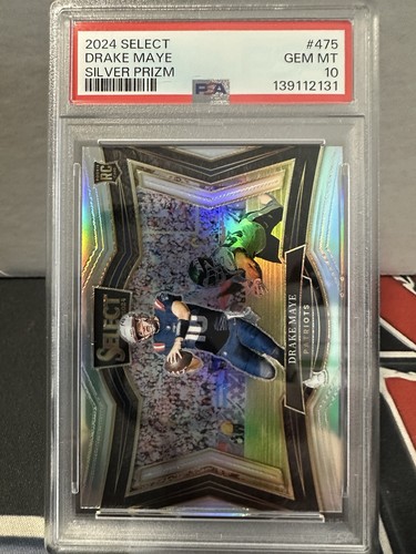 2024 Panini Select Drake Maye [Silver Prizm] #475 card