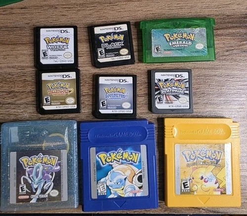 New ListingBUNDLE ! Authentic Nintendo DS / GameBoy / GBC / GBA Pokemon Lot - New Battery