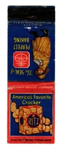 RITZ CRACKERS matchbook matchcover - VINTAGE GROCERY FOOD ADVERTISING