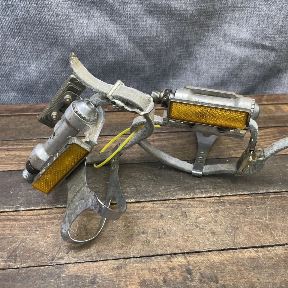 De colección SR SP-II Eleven Pedales Se Adaptan Trek 720 Pinzas de Puntera Sakae RR-4002 Japón Foto 4 de 4