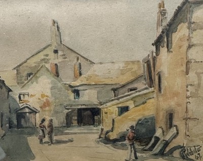 Henry WEBSTER (XIX-XX) Watercolor American School Presumed: Genre Scene