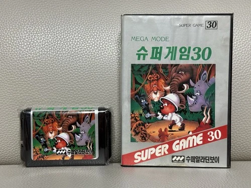 SUPER RARE Super Game 30 Combo Mega Drive MD Super Alladinboy Korean Version CIB