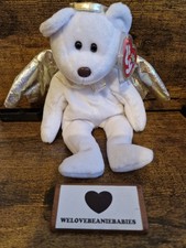 Ty Beanie Babies Halo 2 Angel Teddy Bear Soft Toy Plush with Tags Brown Nose