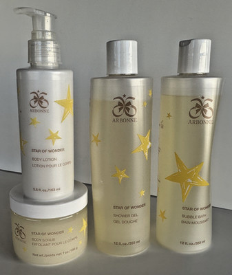 Arbonne Star of Wonder Fig Blossom 4 pc Spa Gift Set NEW Sealed Retired