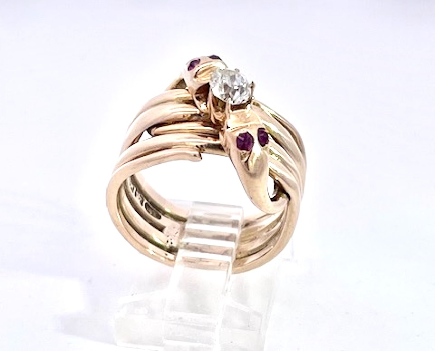 Double Snake Ring Lovers Knot - image 6