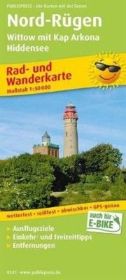 Freytag-Berndt North Rugen Island, Wittow with Kap Arkona, Hiddensee (Map)