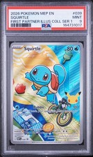 2026 POKEMON MEP EN-MEGA EVOLUTION BLACK STAR PROMOS #039 SQUIRTLE PSA 9