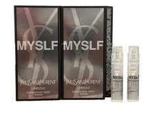 2x MYSLF L'ABSOLU YSL YVES SAINT LAURENT 0.04oz / 1.2ml PARFUM Spray Samples NEW