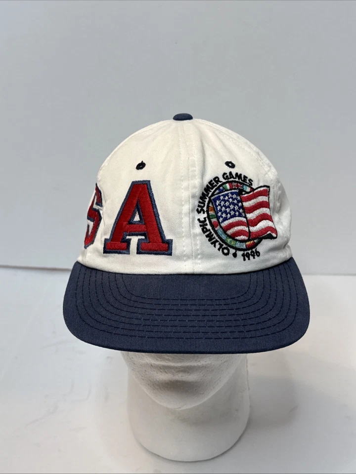 De colección Juegos Olímpicos de Verano Atlanta EE. UU. 1996 Gorra Snapback EE. UU. Starter Foto 2 de 4