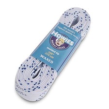 Hockey Skate Laces Waxed White 108" Senior 8-10