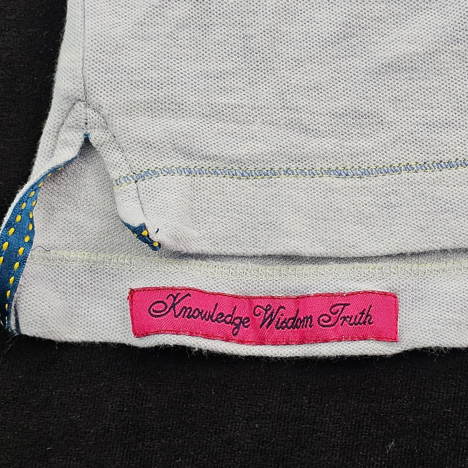 Camisa Polo Robert Graham Azul Manga Corta Calce Clásico Algodón Modal Para Hombre L Foto 3 de 4