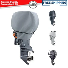 600D Heavy Duty Waterproof Outboard Motor Cover,Boat Engine Hood For 25-50 HP