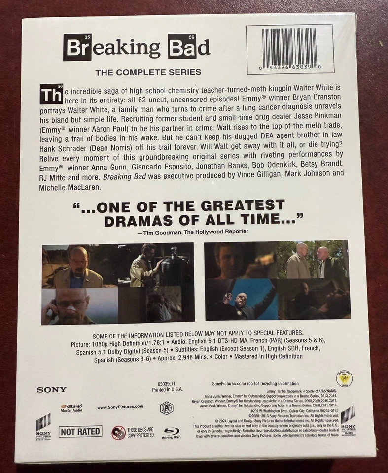 Breaking Bad - The Complete Series, Season 1-6 (Blu-Ray, 9-Disc, Box-Set) - Image 3 of 3