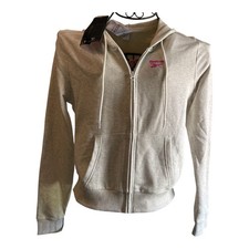Reebok Women's French Terry Zip-Front Hoodie - Gray, Size XSmall- NWT