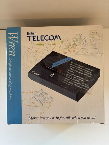 Ancien micro cassette répondeur BT Wren en boîte - Noir