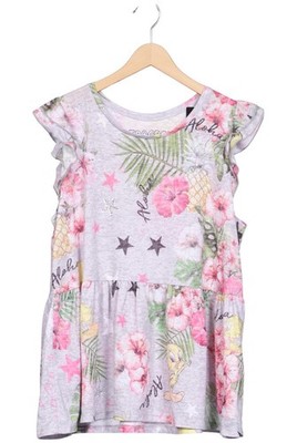 Frogbox T-Shirt Damen Shirt Kurzärmliges Oberteil Gr. 42 Grau #nbvj1c2