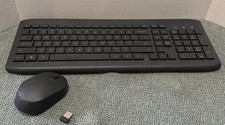 ONN 100009054 Wireless Standard Keyboard Mouse With 5 Buttons, includes dongle