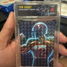 Custom Tom Brady Slab Card Signed by The Artist New England Patriots