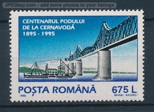 [123388] Romania 1995 Railway bridge Cernavoda Centenary  MNH