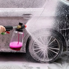 1/4" Snow Foam Pressure Washer Gun Car Wash Soap Lance Cannon Spray Jet Bottle