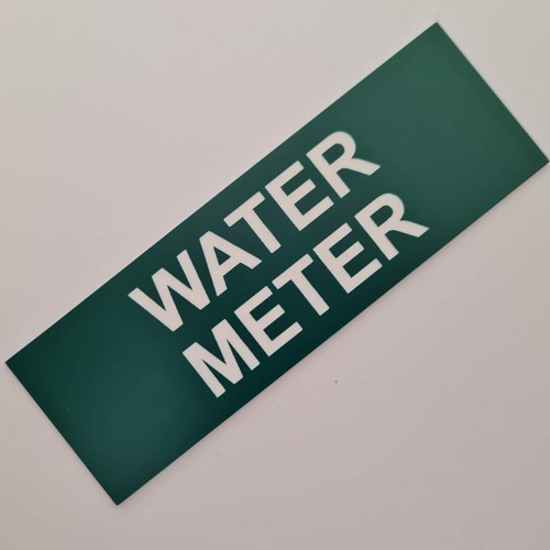 Water Meter Sign Plaque Cupboard Utility Room Shed - Picture 126 of 230