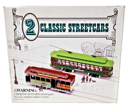 2 Classic Streetcars Desire Street Trolley & San Francisco Cable Car HO Scale - Picture 2 of 13