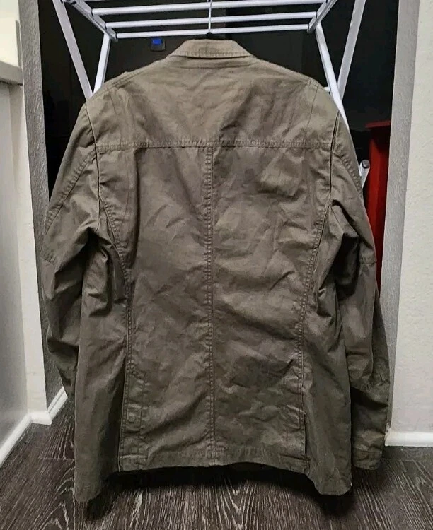 Diesel Chaqueta de Campo Militar Abrigo Caqui Verde Forrado Utilidad Carga Para Hombre’s XL Foto 2 de 4