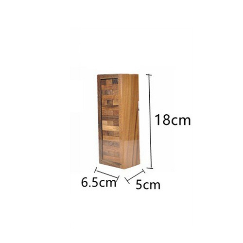 Classic Tower Stacking Game Tumbling Tumble 48pcs Wooden Blocks Board Gift - Picture 5 of 6