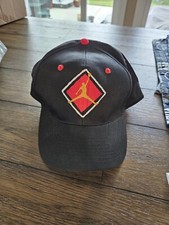 Rare Vintage NIKE Jordan Jumpman Logo Spell Out Swoosh Snapback Hat Cap 80s 90s
