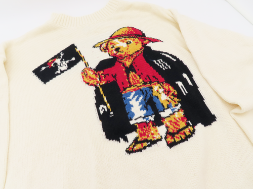 Caedes Polo Ralph Lauren One Piece " Pirate Bear " Sweater - Picture 3 of 7