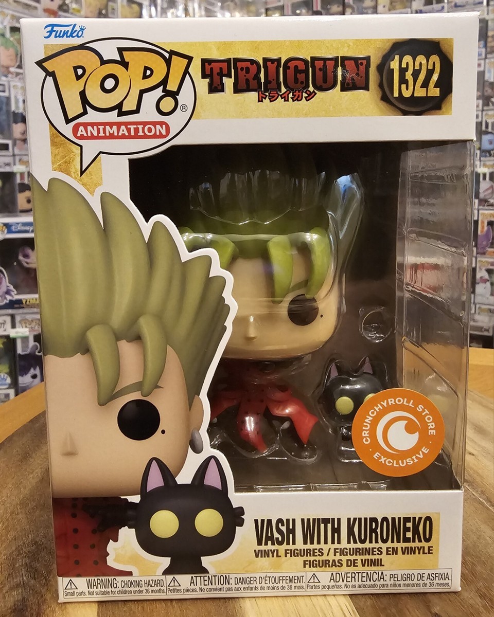 Funko Pop Trigun Vash With Kuroneko #1322 Crunchyroll Storw