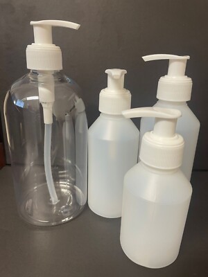  150ML 200ML 250ML 500ML PET/HDPE Flasche für Liquid Lotion mit Pumpspender