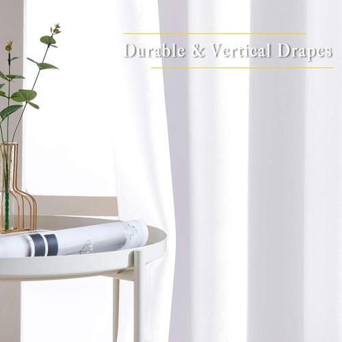 Modern Grommet Drapes for Kids & Living Rooms, 50% Blackout, 66”x102” (Set of 2) - Picture 7 of 9