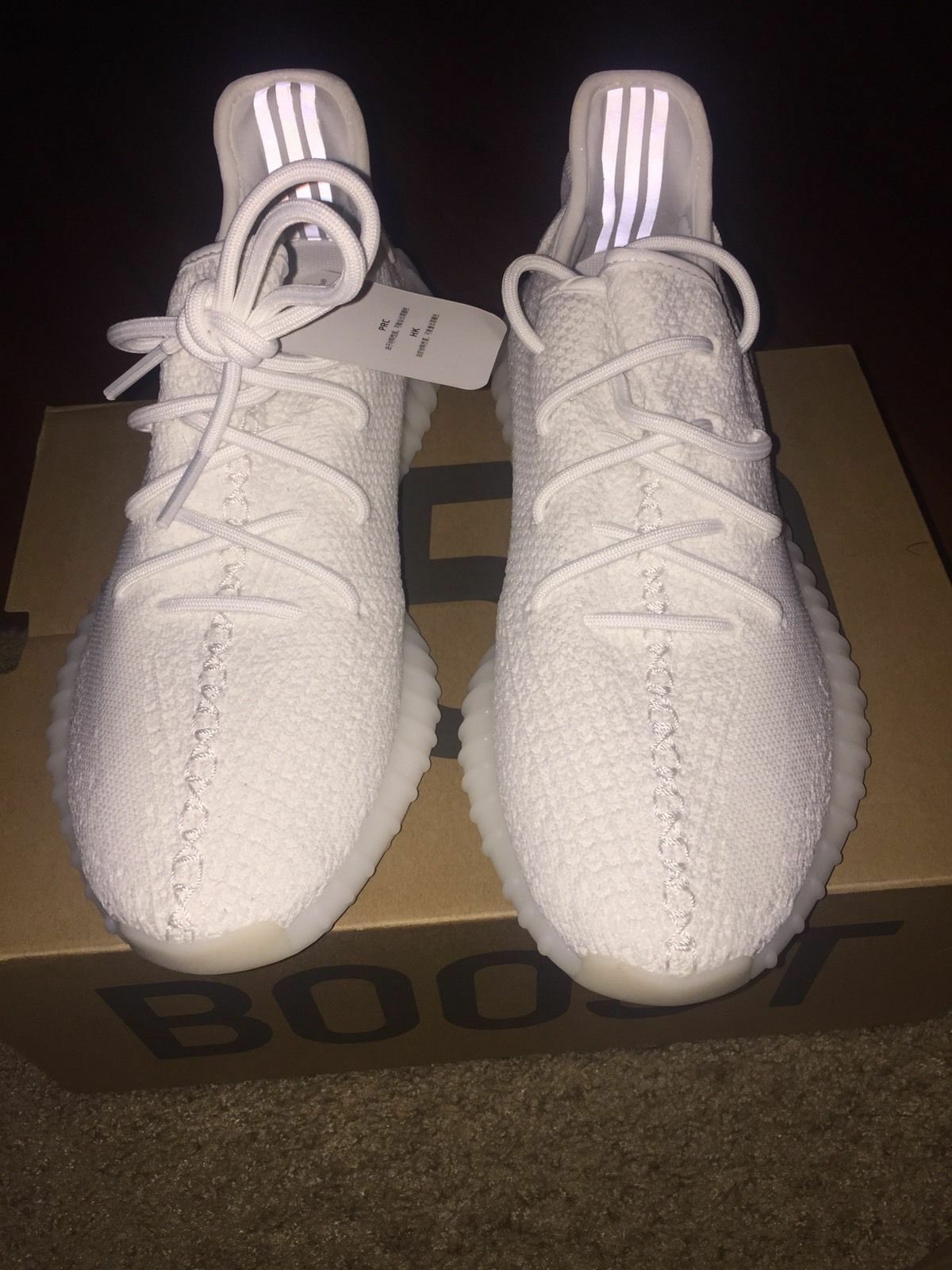 Styre Mitt chap Adidas Kanye West Yeezy Boost 350 V2 Cream White CP9366 Mens Sneakers Size  9.5 | eBay