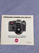 Prospekt Nützliches Zubehör zur Leica R3 Leitz