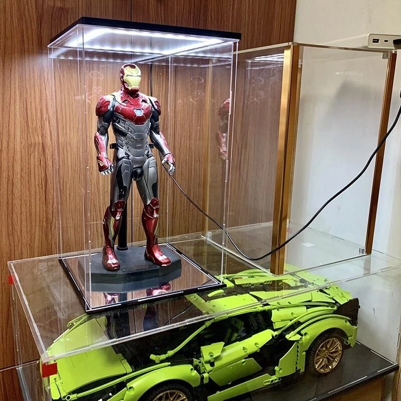 14" LED Acrylic Display Case for Hot Toys 1/6 Scale Figure - Image 4 of 4