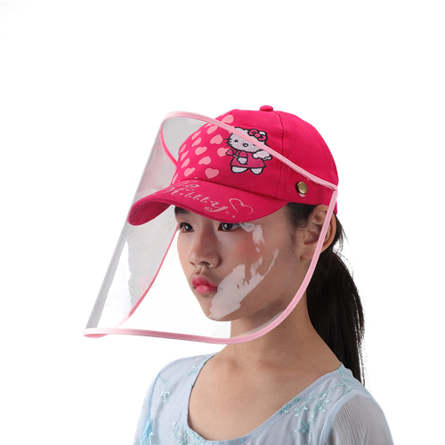 Kids Face Shield Cartoon Baseball Cap 