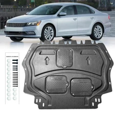 For VW Passat 2011-2018 Engine Splash Shield Chassis Armor Under Guards Black