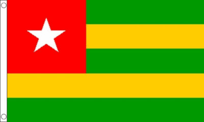 Große Flagge Togo (8 Fuß x 5 Fuß)