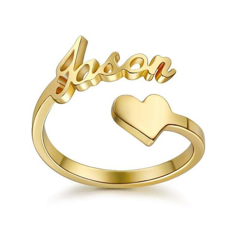 Custom Name Ring Stainless Steel Simple Personality Jewelry for Christmas Gifts - Picture 19 of 21