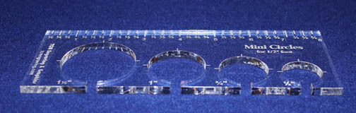 AccuQuilt Mini-Circle Quilt Template – 4 Hole, 1/4” Thick – Long Arm, 1/2” Foot – USA Made