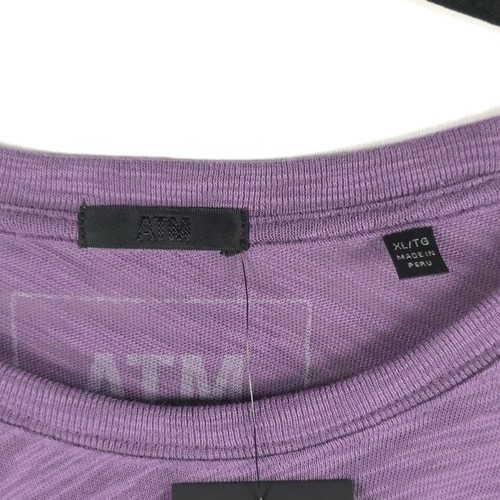 NWT ATM Distressed Slub Knit Long Sleeve T-Shirt 100% Cotton PERU ๐ต๐ช Made XL - Picture 8 of 11